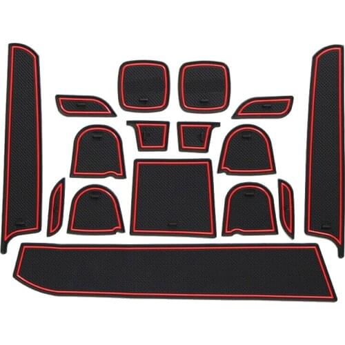 Car 1 Set Interior Gate Slot Pad Rubber Anti-Slip Mat Fit for Suzuki Swift 1.2 Sport 2017 2016 2015 2014 2013 2012 2011