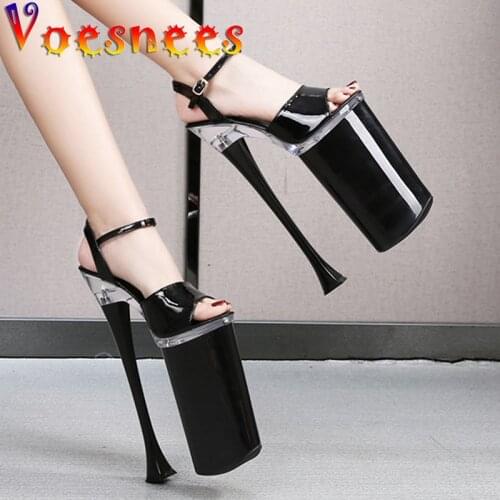 Voesnees Sandals For Women Sexy Platform Women Shoes Summer 2021 New Female Super High Heels 26cm Stiletto Ladies Wedding Shoes