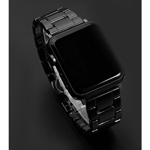 Luxury Ceramic Bracelet For Apple Watch Band SE Series 6 44mm 40mm iWatch 5 4 Strap For Applewatch 3 42mm 38mm Bands