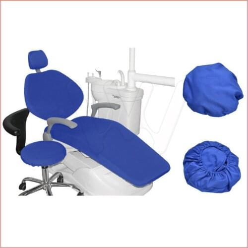 1set High Quality and High Elastic dental chair cover dentist stool cover 4pcs kit 4 color available