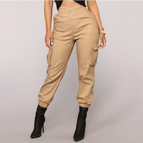 High waist pants camouflage loose joggers women army harem camo pants streetwear punk black cargo pants women capris trousers