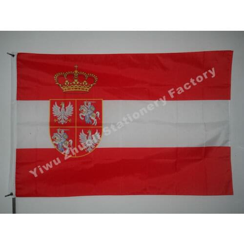Poland-Lithuania TW Flag 150X90cm (3x5FT) 120g 100D Polyester Double Stitched High Quality Free Shipping