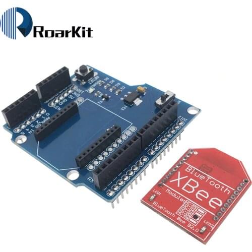 HC-05 / HC-06 RF Wireless Bluetooth Bee V2.0 Module + Xbee V03 Shield Board For Arduino Wholesale