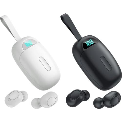 JS25 True Wireless Headset Mini Earbuds Bluetooth 5.1 In Ear Headphone IPX5 Waterproof TWS Stereo Earphones with Mic