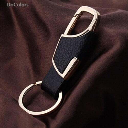 DoColors Leather Car Metal Key Ring Keychain For Citroen C-Quatre C-Triomphe Picasso C1 C2 C3 C4 C4L C5 Elysee DS-series