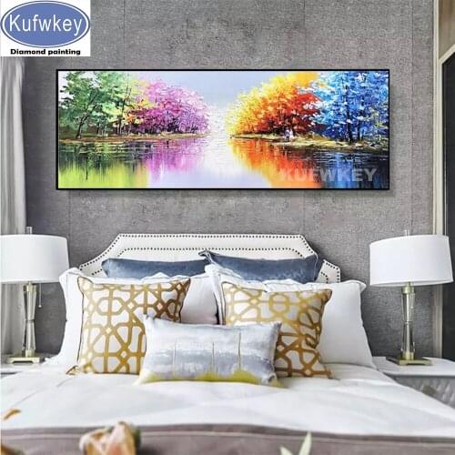Colorful Autumn Scenery diamond embroidery mosaic set diamond paintings full square round drill stitch cross puzzle mural gift