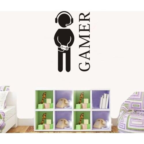 Creative Wall Sticker Popular Gamer Wall Sticker Video Game Home Decor Living Room Kids Room Boys Room Decoration Art Murals