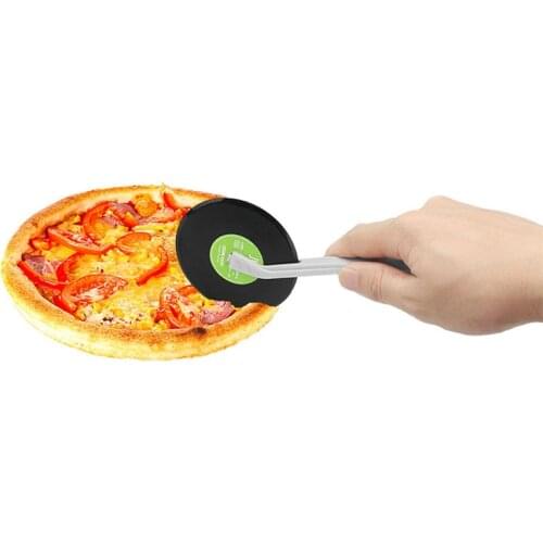 Creative Vinyl Record Design Pizza Cutter Plastic Rollers Wheel Cutter Dough Knife Kitchen Tools Accessories