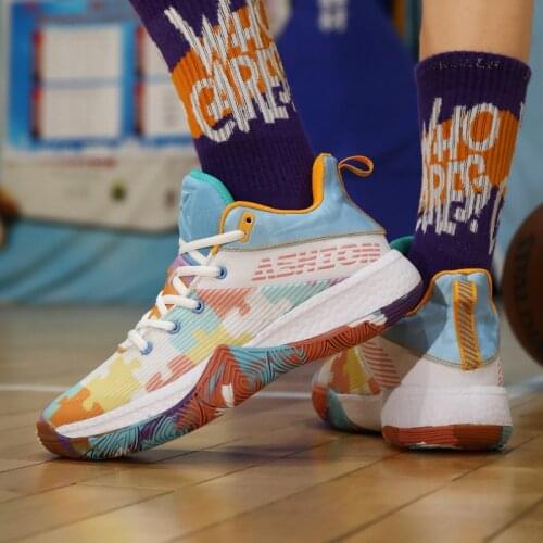 In The Summer Of 2021 The New Wear-Resisting Basketball Sneakers Arbitrary High Help Shoes High Quality Combat Boots Men Sneaker