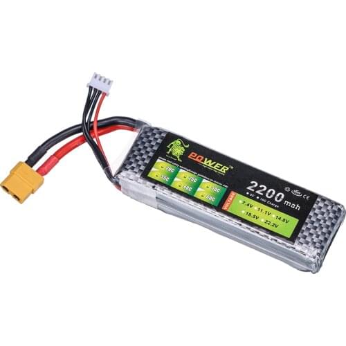 Lipo Battery 3S 11.1v 2200mAh 30C LION POWER Battery for RC Helicopter Car Boat Quadcopter Remote Control Toys Accessories
