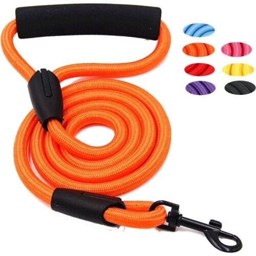 1.2M dog leash running walk train for large small cat pets Leashes dogs leash rope nylon Tenacity 6 colors 5 sizes