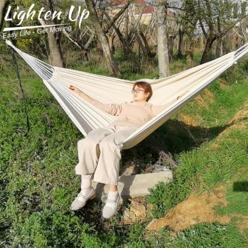 Swing-Bed Hammock Hanging Fabric Patio Double-Hammock Travel Outdoor Camping Canvas Hiking