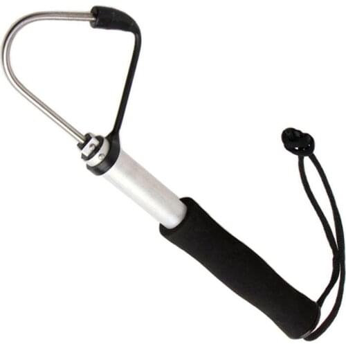 Ice Fishing Gaff Hook Telescopic Fish Gaff Stainless Fishing Spear Hook Hand Gaffs RW