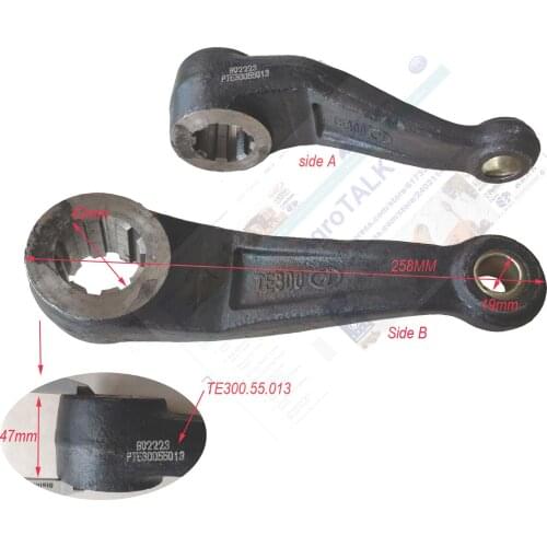 The lift arm ( left and the right is the same) for Lovol TE30 series tractor, Part number: TE300.55.013