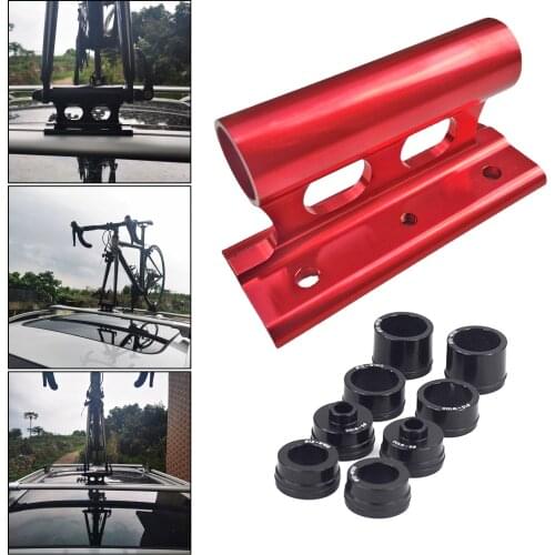 Road Bike Car Roof Mount Rack Bicycle Storage Front Fork Block Mount Rack Quick Release Thru Axle Carrier Holder Adapters