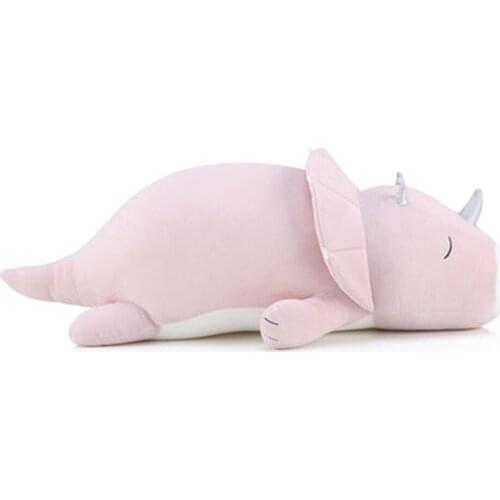 Triangle Dinosaur Plush Toys Cute Pillow Doll Birthday Gift Girl Doll Bed Doll Sleeping Hold 60cm Soft