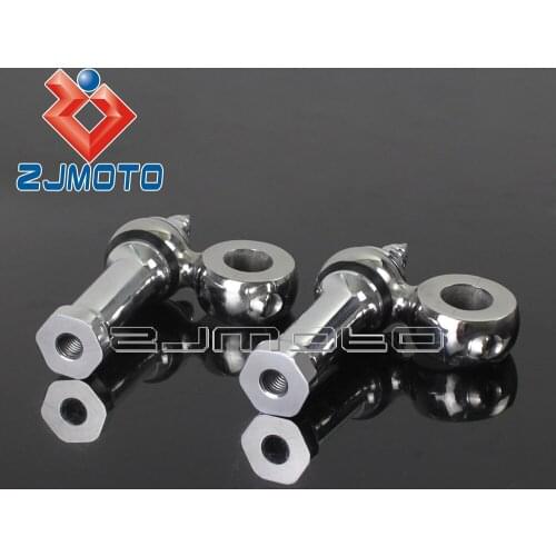 Handle Bar Clamp Extend Adapter Silver Aluminum Motorcycle Handlebar Risers 1" Mounts For Harley Cade Racer Bobber Chopper