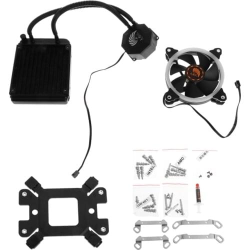1 Set Liquid Freezer Cooling System CPU Cooler Fan Fluid Dynamic Bearing Radiator Kit High Quality