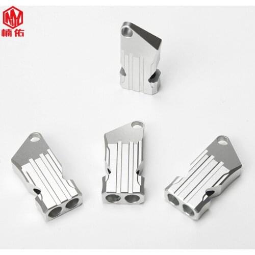 1PCS Outdoor Emergency Survival Whistle EDC Tool Dual-Tube Dual-Frequency High-Decibel Aluminum Alloy Pet Training Whistle