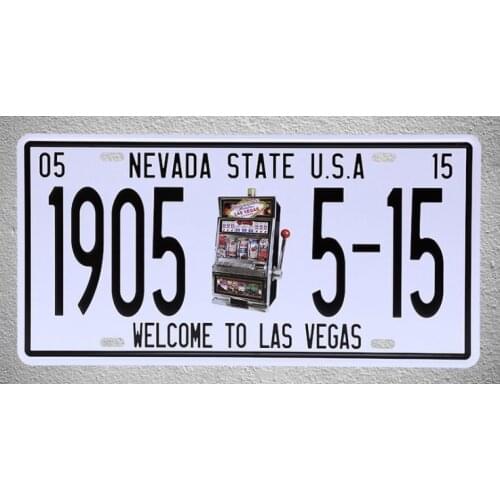 1 pc Nevada Las Vegas Casino Chips cards gambel Tin Plates Signs Brussel wall man cave Decoration Metal Art Vintage Poster