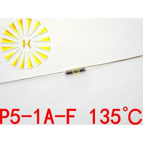 100% Original P5-1A-F 135 degree Thermal-Links 1A 250V Resistance Temperature Fuse x 500PCS