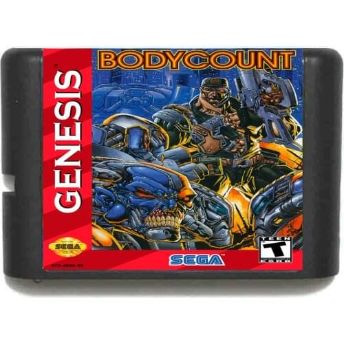 Body Count 16 bit Game Card For Sega MegaDrive & Genesis System