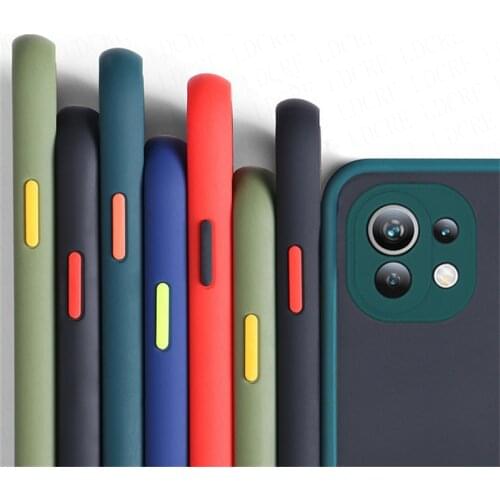 For Xiaomi Mi 11 Lite Case Cover for Mi 11 Lite Pro Ultra Silicone Matte Transparent Rubber Protector Case For Mi 11 Lite Case