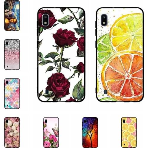 Flower Case For Samsung Galaxy A10 Case 2019 Soft TPU Back Cover Coque for Samsung A10 A 10 SM-A105F A105 A105F Silicone bumper