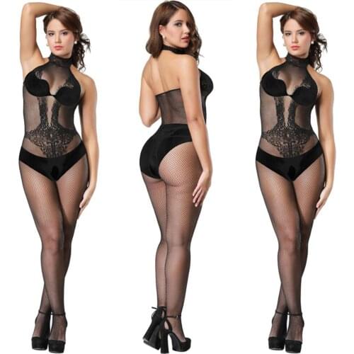 Crotchless Hot Bodystocking Body Sexy Lingerie Mesh Fishnet lingerie bodysuit Hot Erotic Bodysuit Women bodystockings fetish