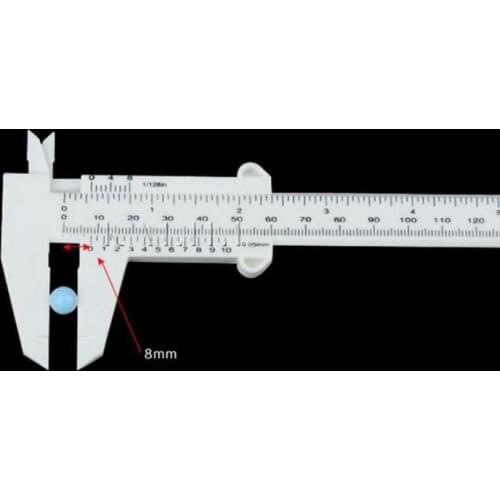 Double Scale Sliding Gauge Eyebeow Ruler Tattoo Permanent Makeup Eyebrow Tattoo Measuring Ruler Caliper Measure Tools