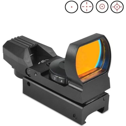 Holographic Red Dot Laser Sight 20mm rail Hunting Optics Riflescope Reflex 4 Reticle Tactical Scope HD101 Outdoor Hunt equipment