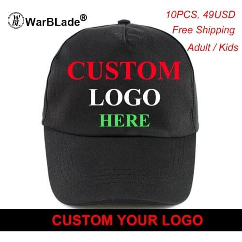 WarBLade Snapback Caps Blank Baseball Hats Customized Net Caps Hip Hop LOGO Printing Adult Hats Casual Peaked Hat 10pcs/lot