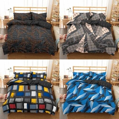 Camouflage Sport Racing Printed Bedding Set Abstract Geometric Duvet Covers For Men 100% Microfibre Soft Warm Adult Quilt Sheet