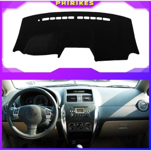 Car Dashboard Cover Dash Mat For Suzuki SX4 All The Years No Storage Box Auto DashMat Carpet NON-Slip Sun Shade Pad