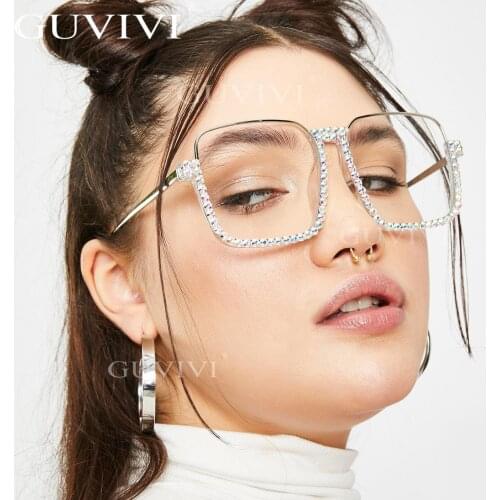 Square Rhinestone Sunglasses Women Luxury Retro Vintage Sunglasses Men Oversized Diamond Sunglasses Brand Designer Eyewear UV400