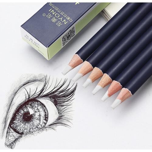 Creative Rubber Pen Cute Eraser Pencil Tip Shape High Precision Eraser Highlight Pencil for Manga Art School Supplies