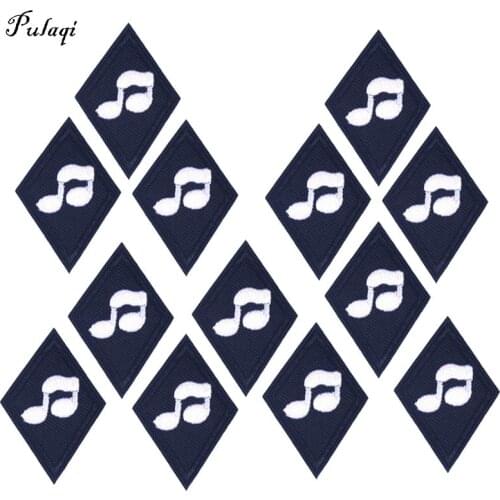10PCS Music Embroidery Metal Patches for Clothing Iron On Patches Rock Band Patch On Clothes DIY Applique Stripe Badge Wholesale