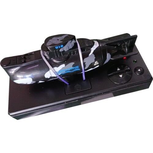 Mini Simulation Military Remote Control 6 Channel Submarine Toy Model (Black)