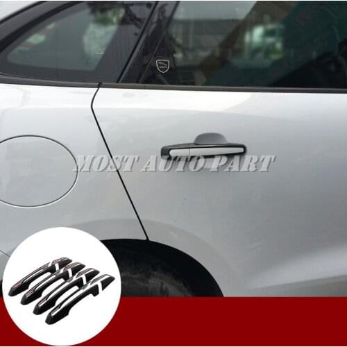 Exterior Car Door Handle Cover Trim 8pcs For Jaguar F-Pace X761 2016-2019 Black/Silver Car accesories interior Car decoration