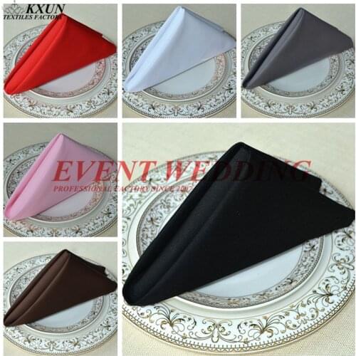 Wholesale 100pcs\Lot 100% Cotton Napkin Table Cloth Napkins For Wedding Event Party Decoration