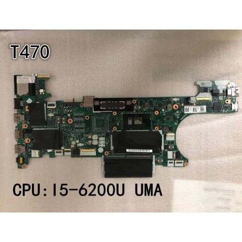 Original laptop Lenovo ThinkPad T470 Motherboard Main Board I5-6200U UMA FRU 00UR437