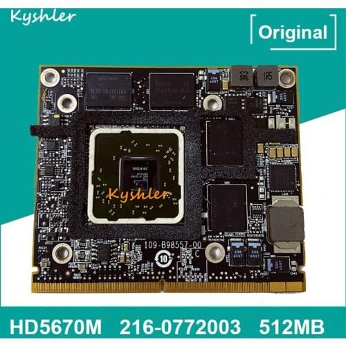 Original HD5670 HD5670M 512MB 216-0772003 Video Graphics Card For iMac 21" A1311 27" A1312 100% Test