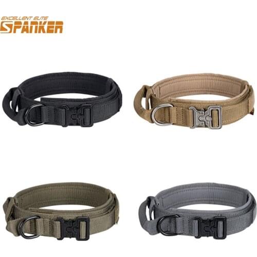 EXCELLENT ELITE SPANKER Dog Collars Pet Dog Collar Training Dog Supplies Prevent Dogs from Losing Collars Adjustable With Handle