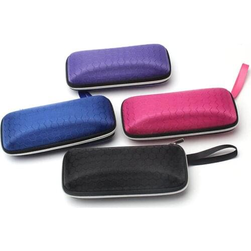 Q New Sunglasses Box For Women Portable Zipper Eyewear Cases Cover Rectangle Canvas Eyewear Cases Bags Men Eyeglass Cases