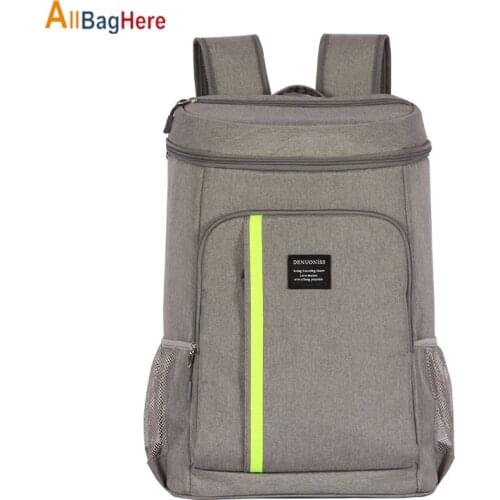 Large Capacity Picnic Backpack Women Men 32.8L Oxford Cooler Bag Thermo Lunch Picnic Insulated Cool Backpack Fresh Shoulder Bags