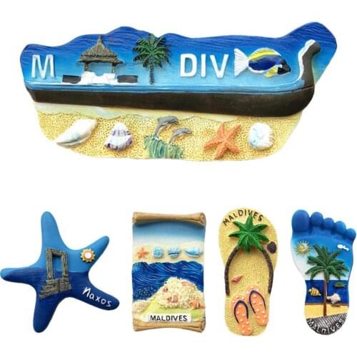 Fridge Magnet souvenir 2021 New magnets for refrigerators for kitchen Natural Starfish sea turtle home decoration accessories