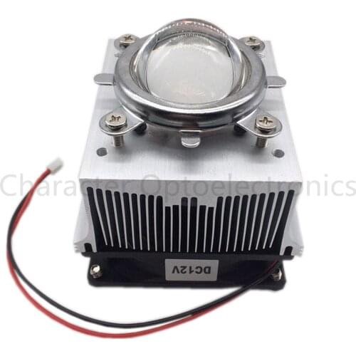 LED Heatsink Cooling Radiator + 60 80 90 120 Degrees Lenes + Reflector Bracket + Fans For High Power 20W 30W 50W 100W LED
