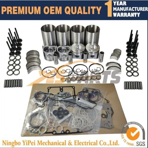 V2607 V2607T Rebuild Kit For Kubota Engine Bobcat S550 S570 S590 T590 Loader with Valve