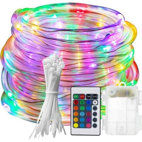16 Kinds Of Color Change Waterproof Led Trampoline Lamp Remote Control Edge Trampoline Lamps Battery Box