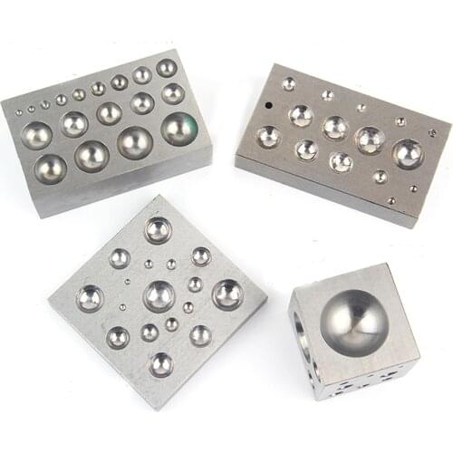 Jewelry Tools Metal Dapping Block Square Forming Punches Jewelry Punch Tool